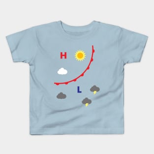 Retro Weather Map Kids T-Shirt